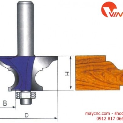 Dao CNC HANDRAIL BIT-wood working